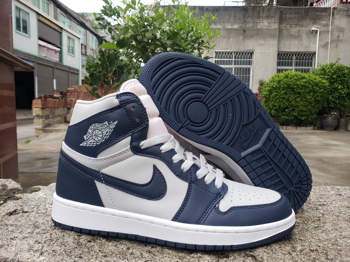 Sneakers, Navy White Colorway, Lace Up Design, Casual Gift for Sneaker Fans