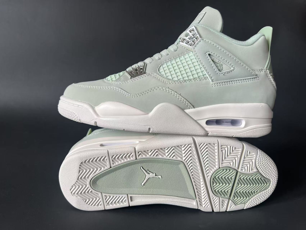 Mid Top Sneakers, Green Colorway, Lace Up Design, Casual Gift for Sneaker Fans