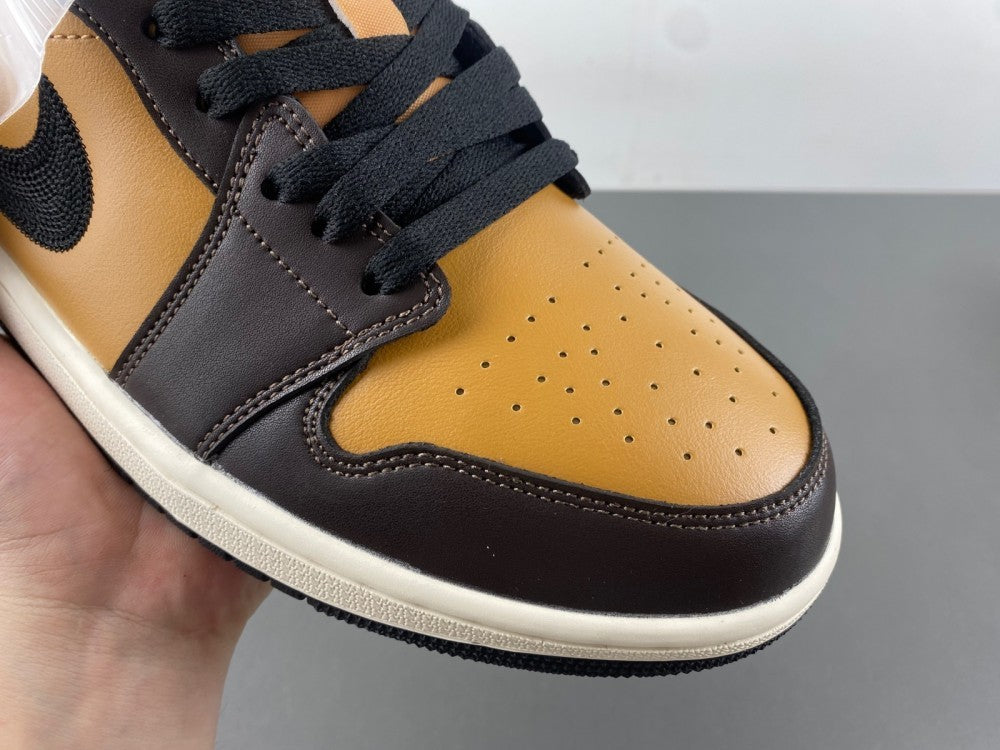 Low Top Sneakers, Black Brown Colorway, Lace Up Design, Casual Gift for Sneaker Fans