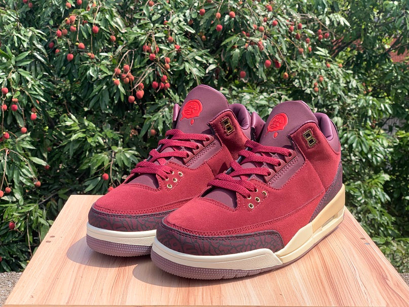 Mid Top Sneakers, Red Beige Colorway, Lace Up Design, Casual Gift for Sneaker Fans