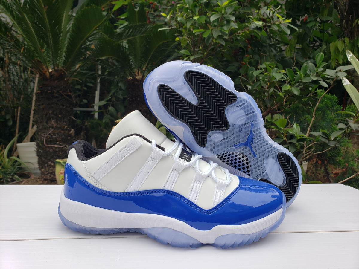Low Top Sneakers, Blue White Colorway, Lace Up Design, Casual Gift for Sneaker Fans