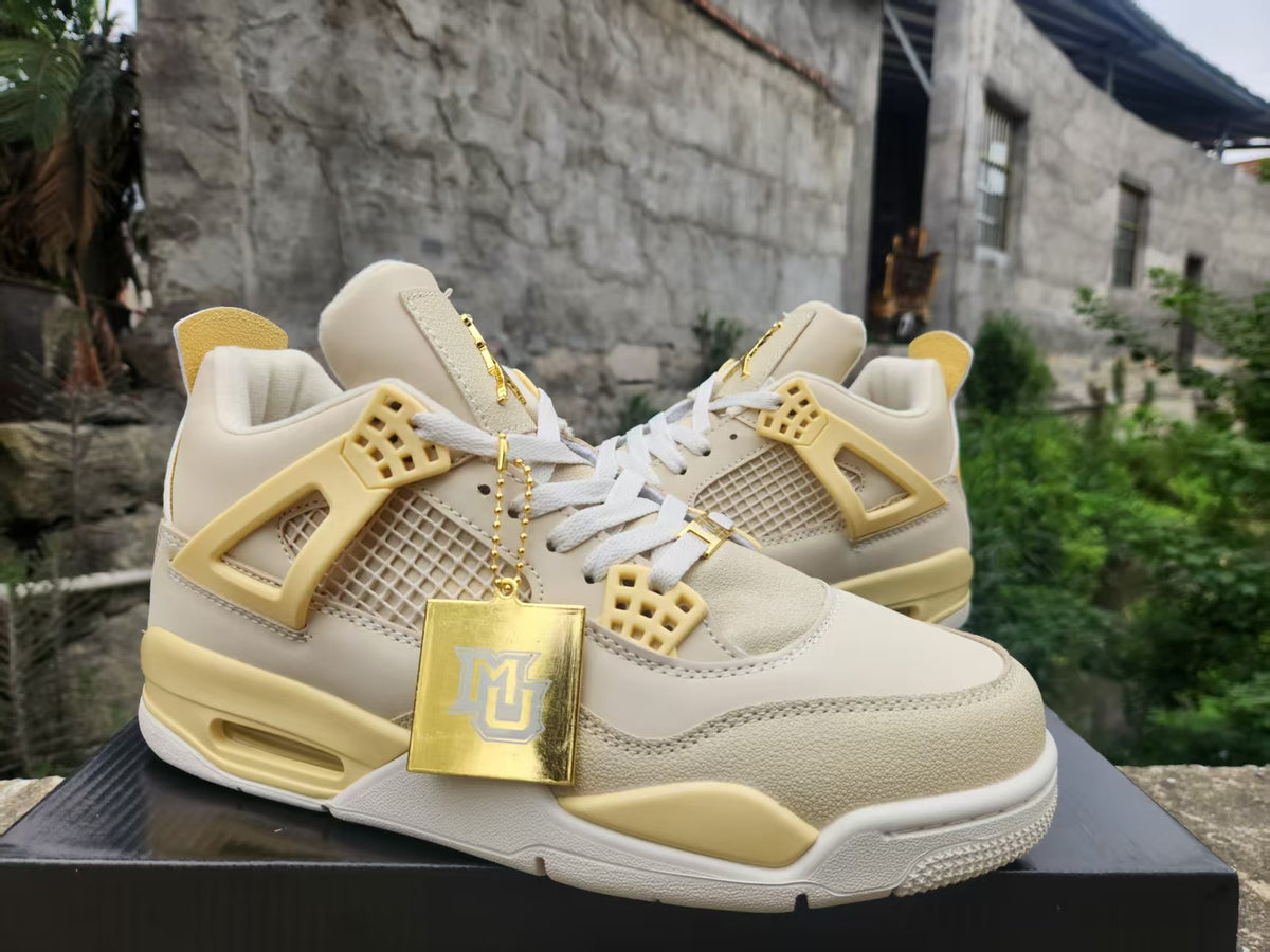 Mid Top Sneakers, Yellow Colorway, Lace Up Design, Casual Gift for Sneaker Fans
