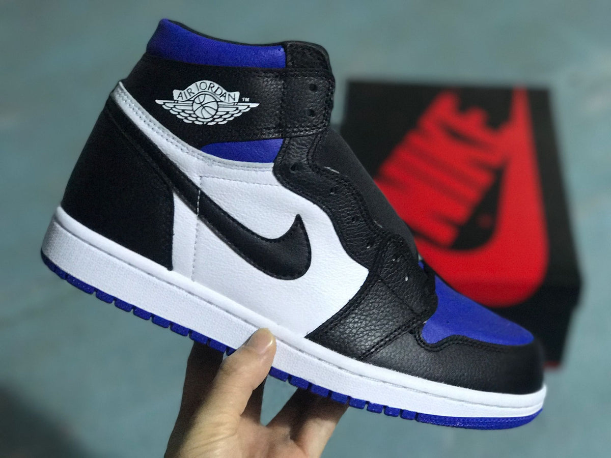 Sneakers, Black Blue White Colorway, Lace Up Design, Casual Gift for Sneaker Fans