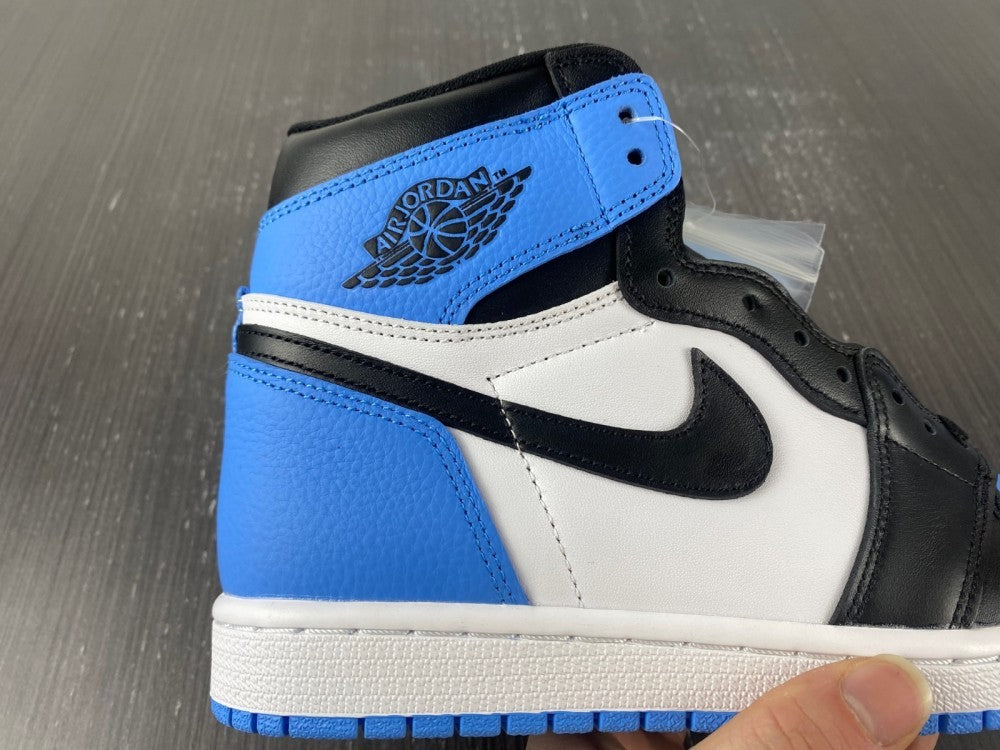 High Top Sneakers, Blue Black Colorway, Lace Up Design, Casual Gift for Sneaker Fans