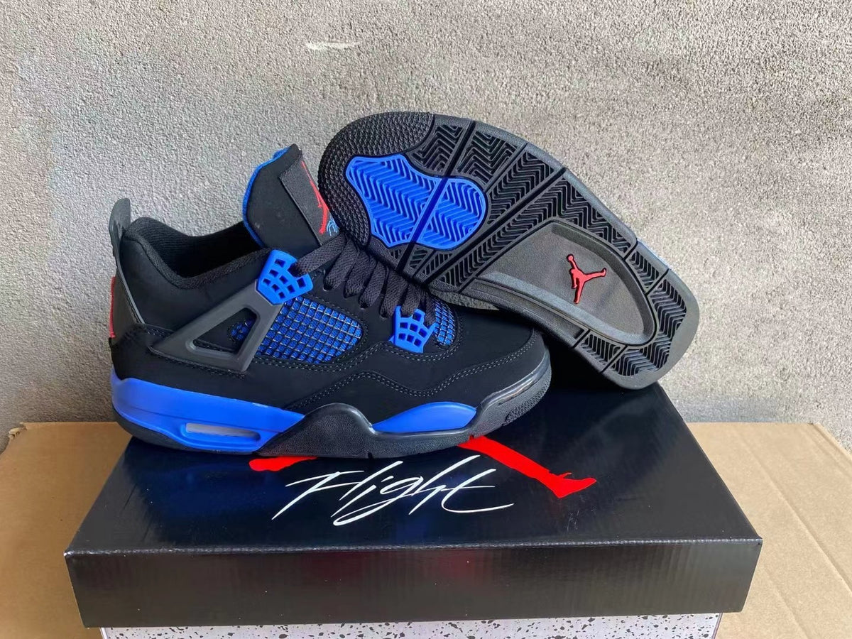 Mid Top Sneakers, Black Blue Colorway, Lace Up Design, Casual Gift for Sneaker Fans