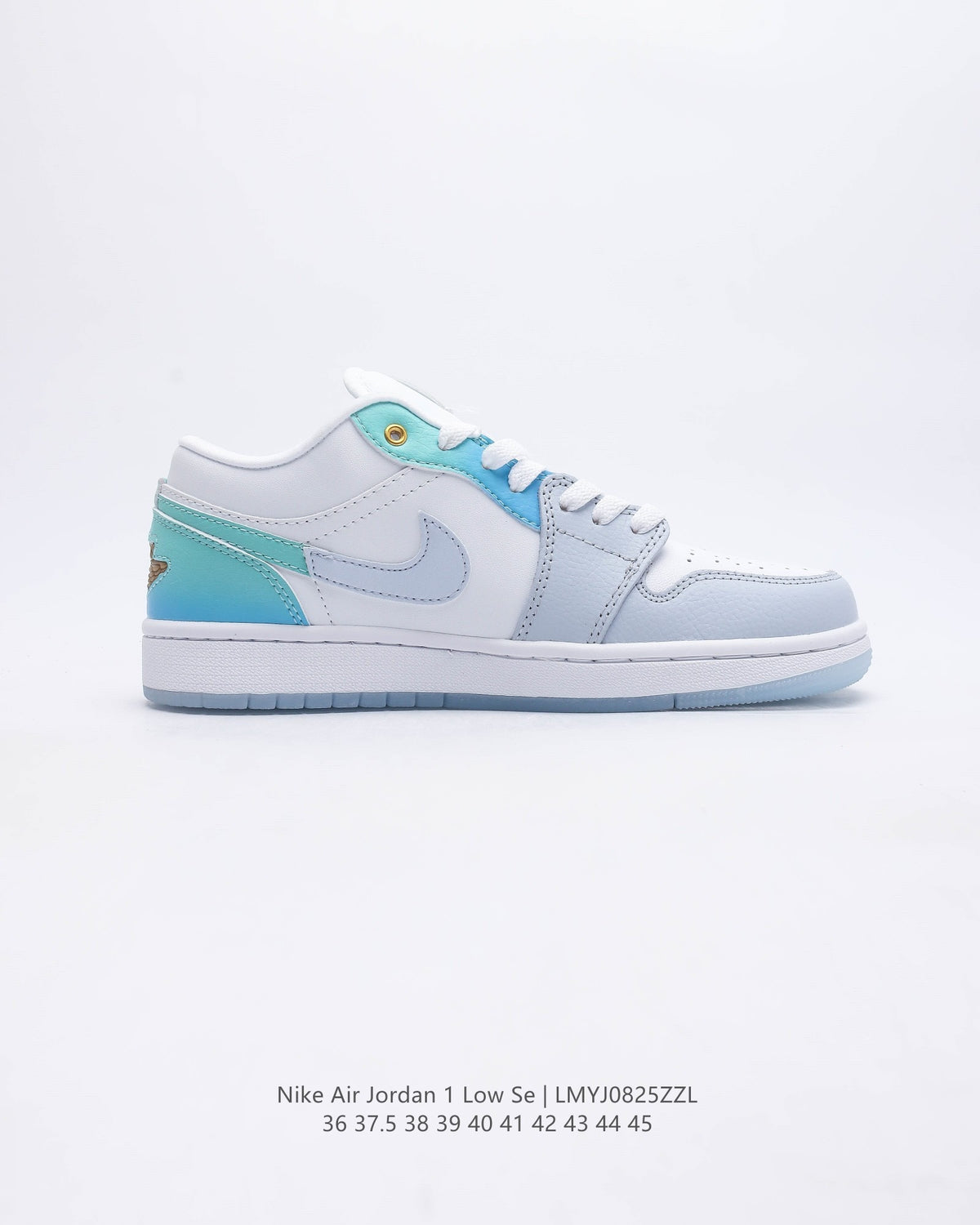 Retro Low Top Basketball Shoes, White Blue Colorway, Lace Up Design, Casual Gift for Shoe Lovers