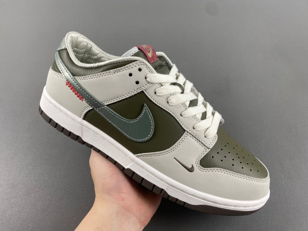 Low Top Sneakers, White Green Colorway, Reverse Hook Design, Lace Up Design, Casual Gift for Sneaker Fans