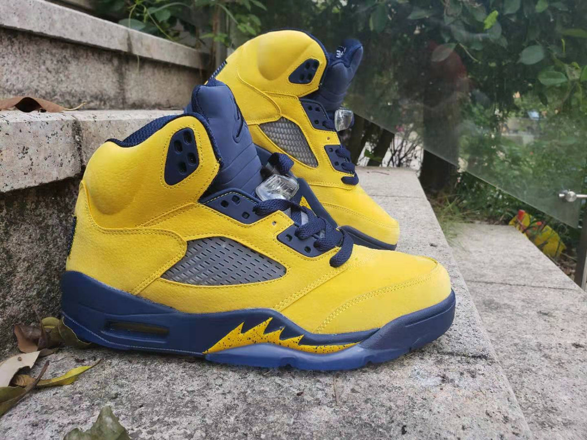 Sneakers, Blue Yellow Colorway, Lace Up Design, Casual Gift for Sneaker Fans