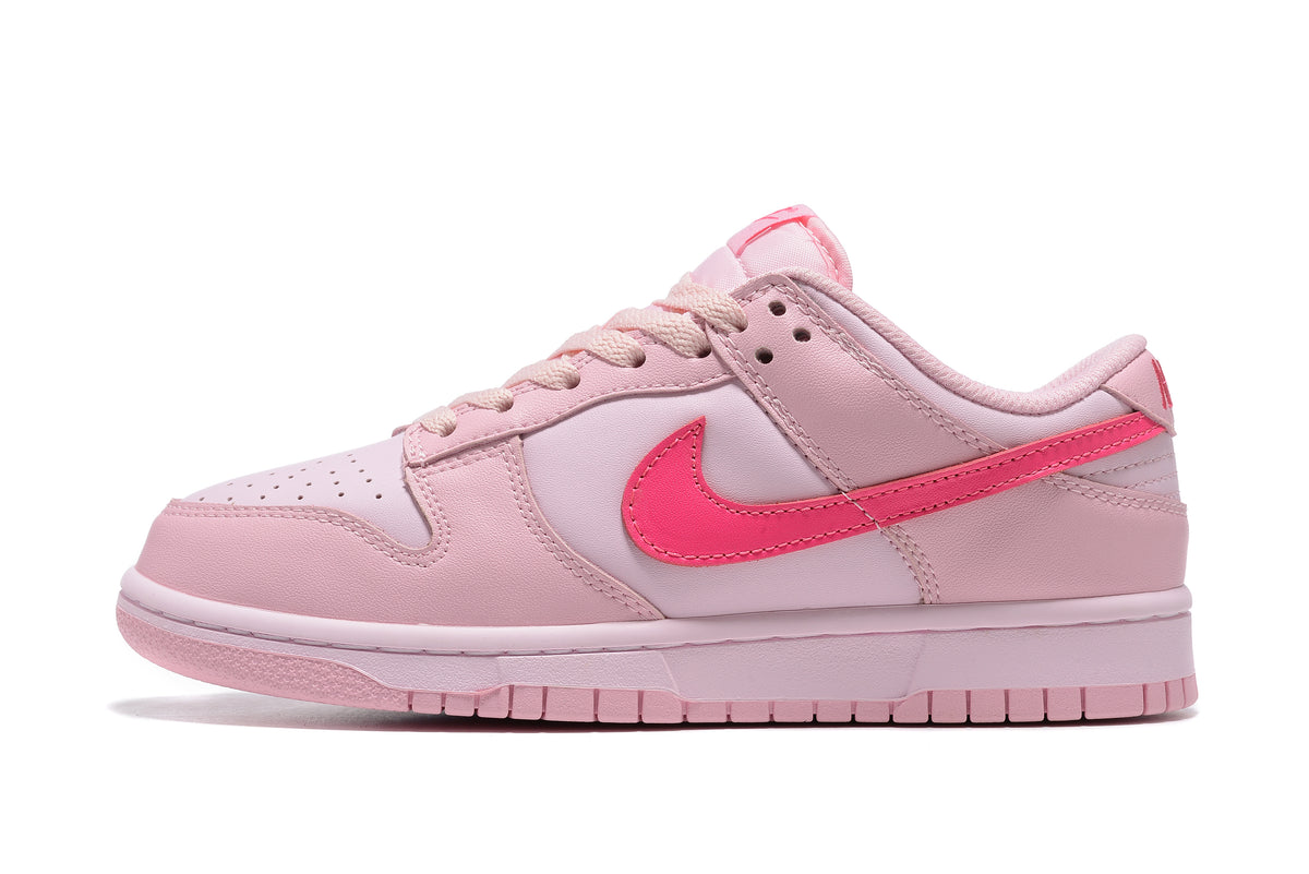 Low Top Sneakers, Pink Colorway, Lace Up Design, Casual Gift for Sneaker Fans