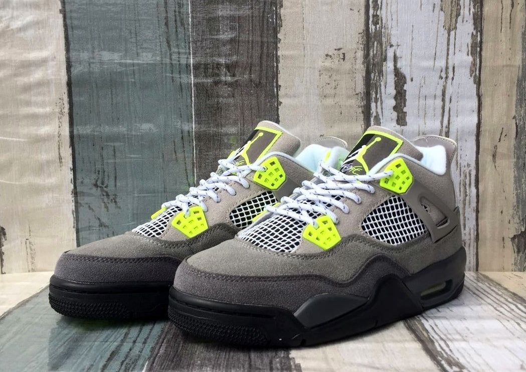 Low Top Sneakers, Green Gray Colorway, Lace Up Design, Casual Gift for Sneaker Fans