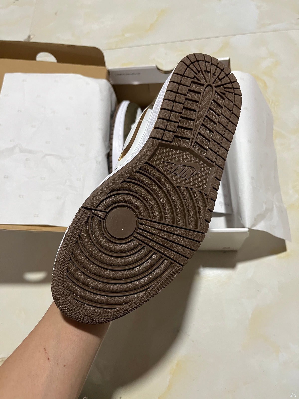 Low Top Sneakers, Brown White Colorway, Lace Up Design, Casual Gift for Sneaker Fans