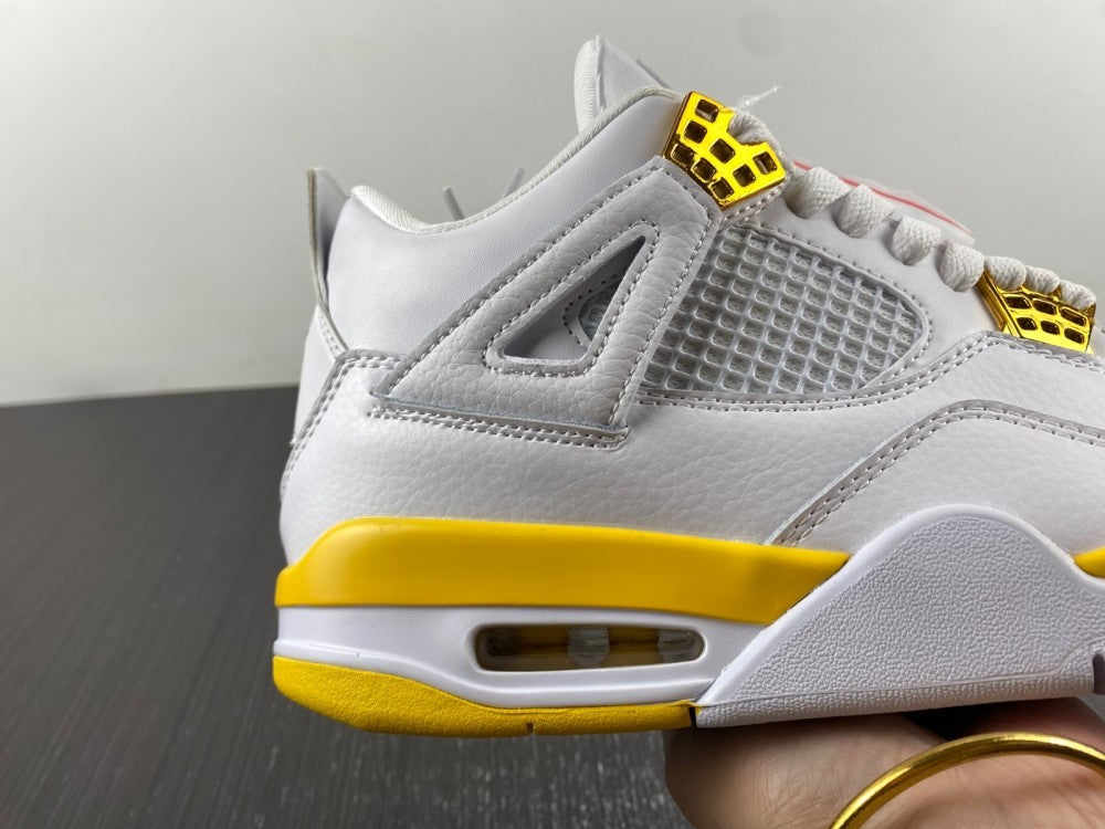 Low Top Sneakers, White Yellow Colorway, Lace Up Design, Casual Gift for Sneaker Fans