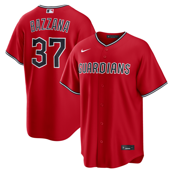 Cleveland Guardians Travis Bazzana Red Alternate Replica Jersey