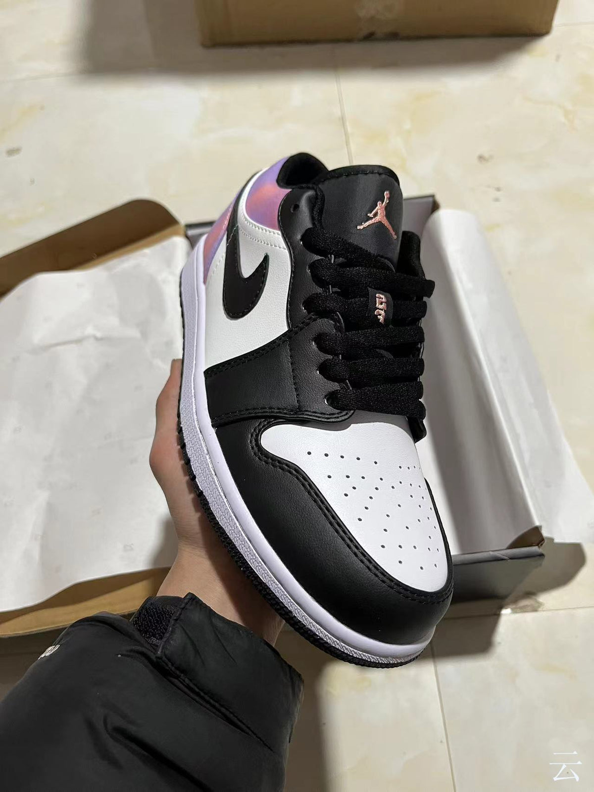 Mid Top Sneakers, White Black Pink Colorway, Lace Up Design, Casual Gift for Sneaker Fans
