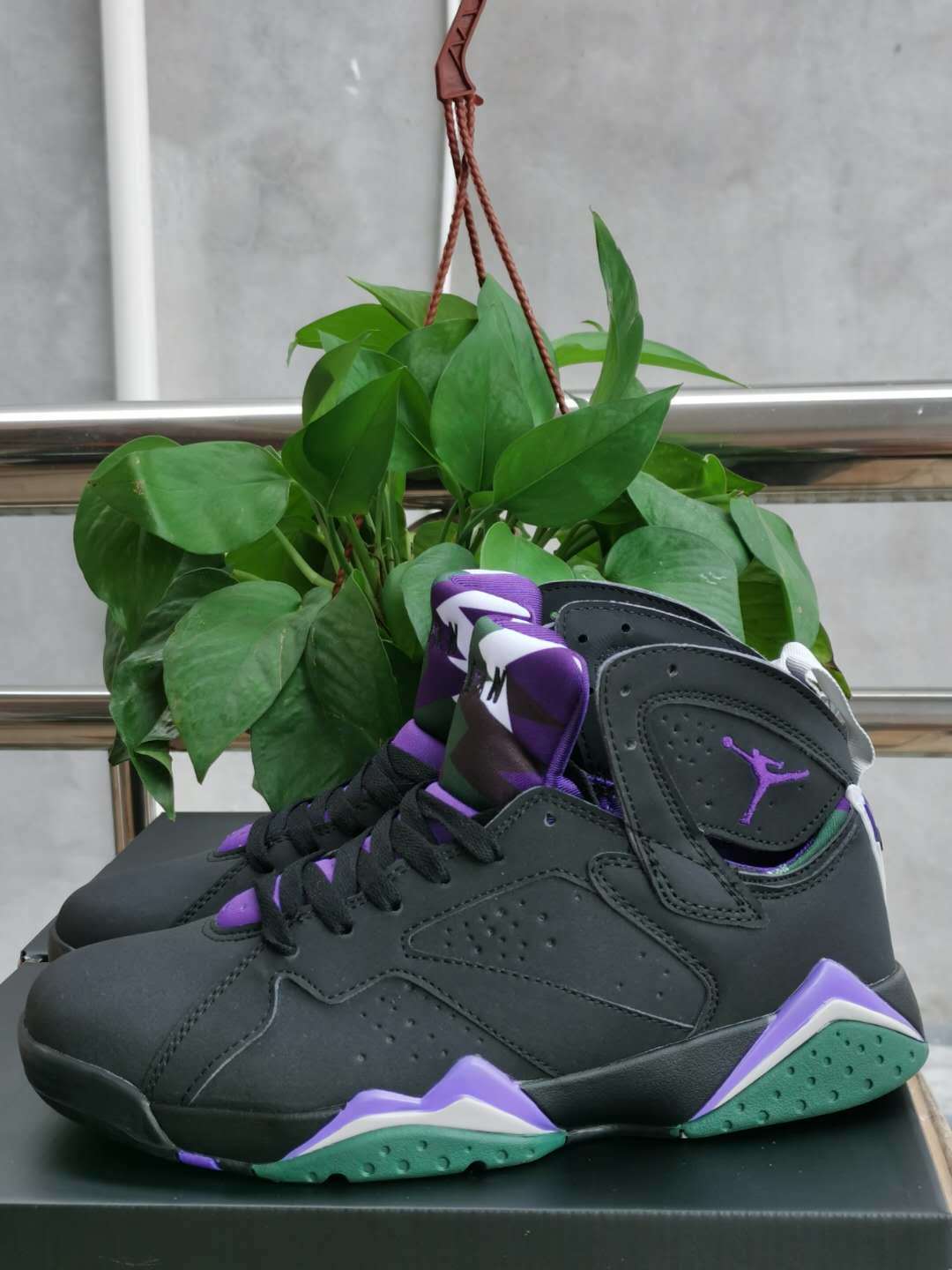 Sneakers, Black Purple Gray Colorway, Lace Up Design, Casual Gift for Sneaker Fans