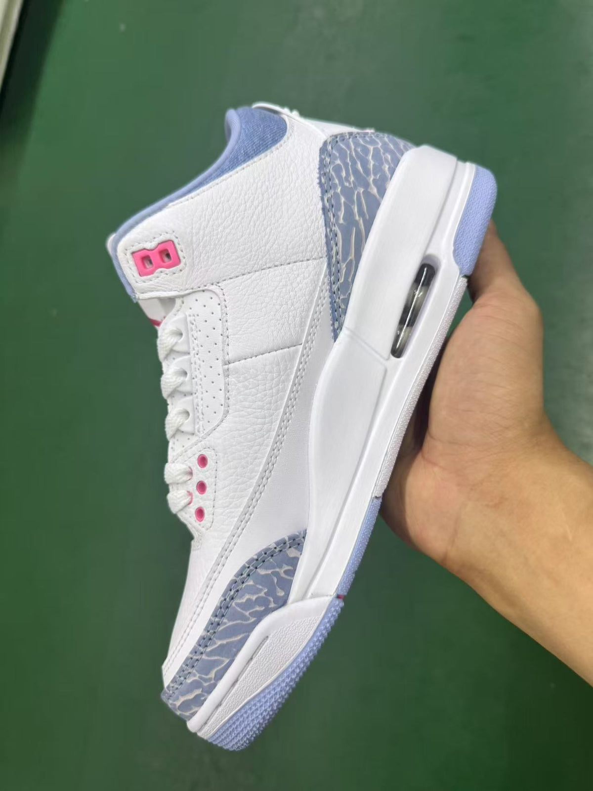 Mid Top Sneakers, White Pink Colorway, Lace Up Design, Casual Gift for Sneaker Fans