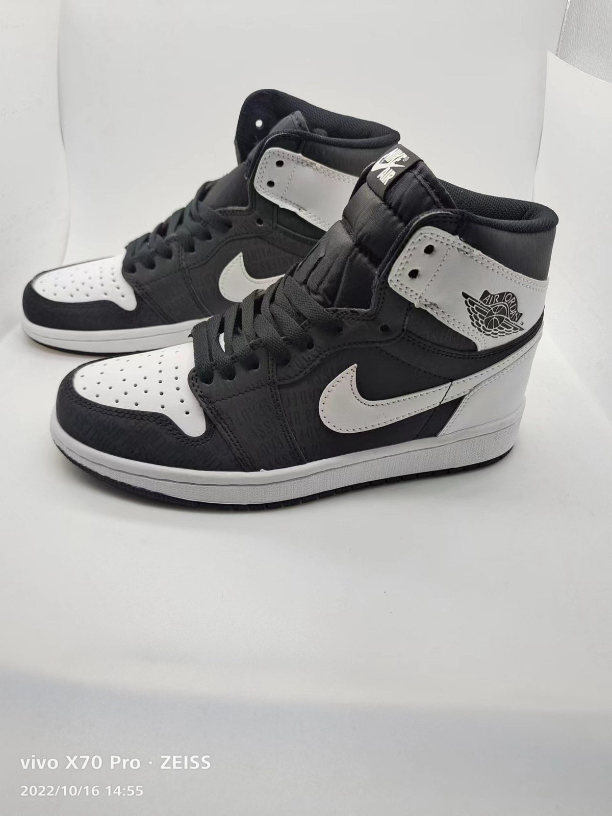 Sneakers, Black Gray White Colorway, Reflective Detail, Lace Up Design, Casual Gift for Sneaker Fans