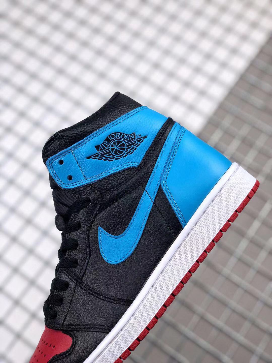 Sneakers, Blue Black Red Colorway, Lace Up Design, Casual Gift for Sneaker Fans