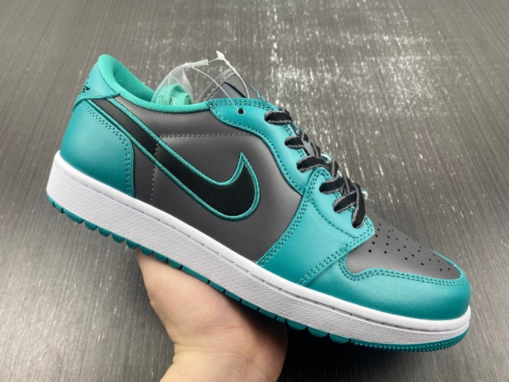 Low Top Golf Shoes, Lake Blue Dark Gray Colorway, Lace Up Design, Casual Gift for Shoe Lovers