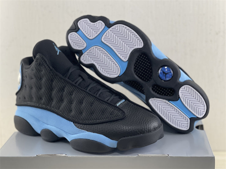 Sneakers, University Blue Black Colorway, Lace Up Design, Casual Gift for Sneaker Fans