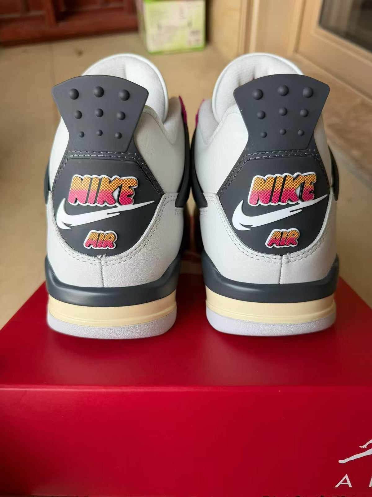 Mid Top Sneakers, White Pink Colorway, Lace Up Design, Casual Gift for Sneaker Fans