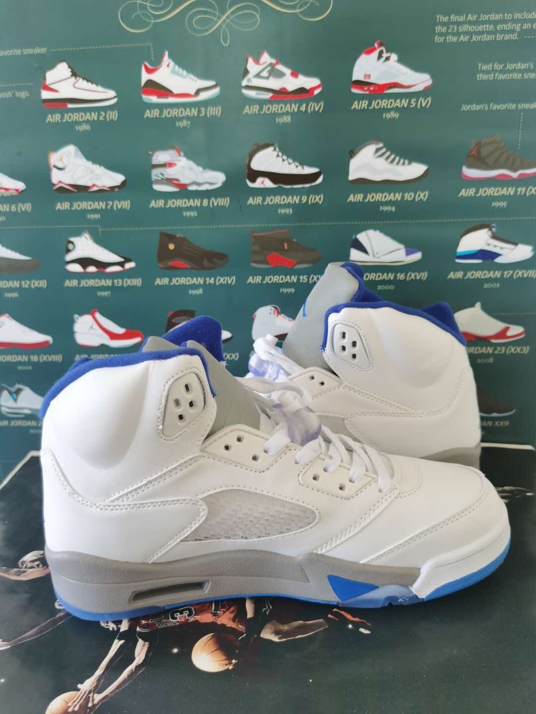 Sneakers, Blue White Colorway, Lace Up Design, Casual Gift for Sneaker Fans