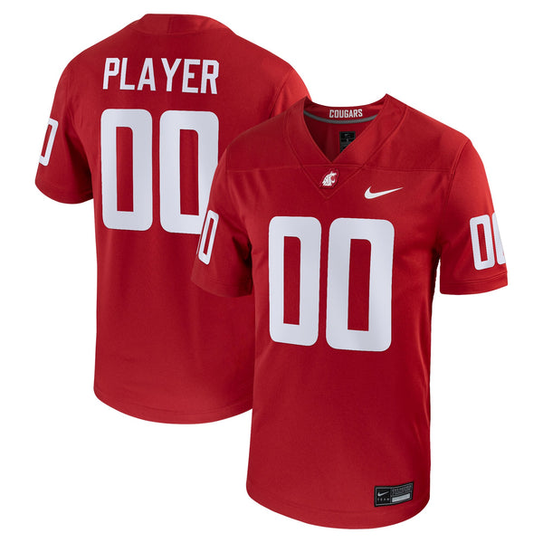Washington State Cougars Pick-A-Player NIL Replica Football Jersey - Crimson