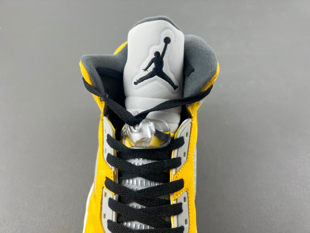 High Top Sneakers, Yellow White Colorway, Leather Footwear, Lace Up Design, Casual Gift for Sneaker Fans
