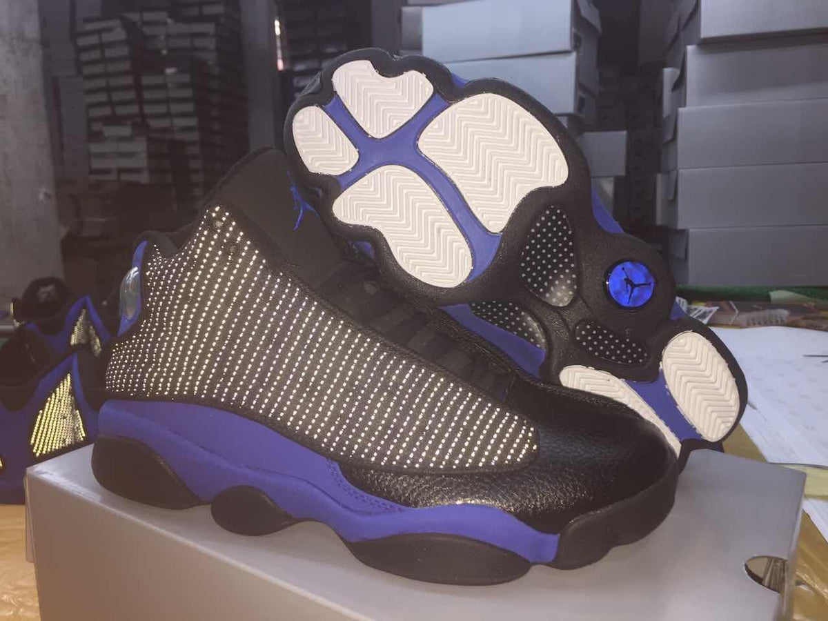 Sneakers, Blue Black Colorway, Lace Up Design, Casual Gift for Sneaker Fans