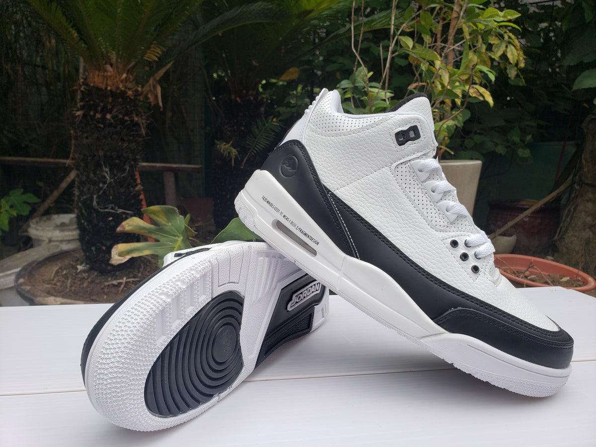 Sneakers, White Black Colorway, Lace Up Design, Casual Gift for Sneaker Fans