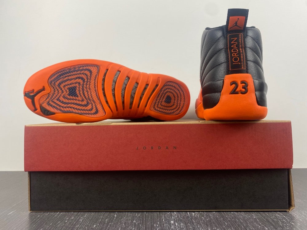 Sneakers, Black Orange Colorway, Casual Gift for Sneaker Fans