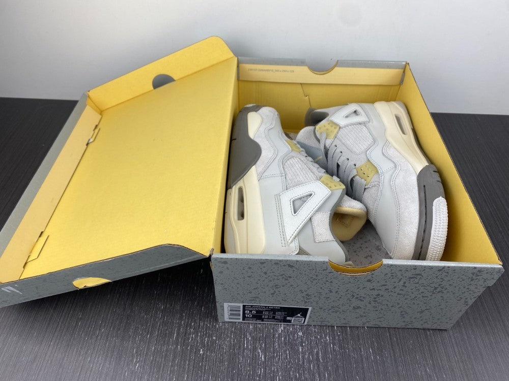 Low Top Sneakers, White Gray Yellow Colorway, Lace Up Design, Casual Gift for Sneaker Fans