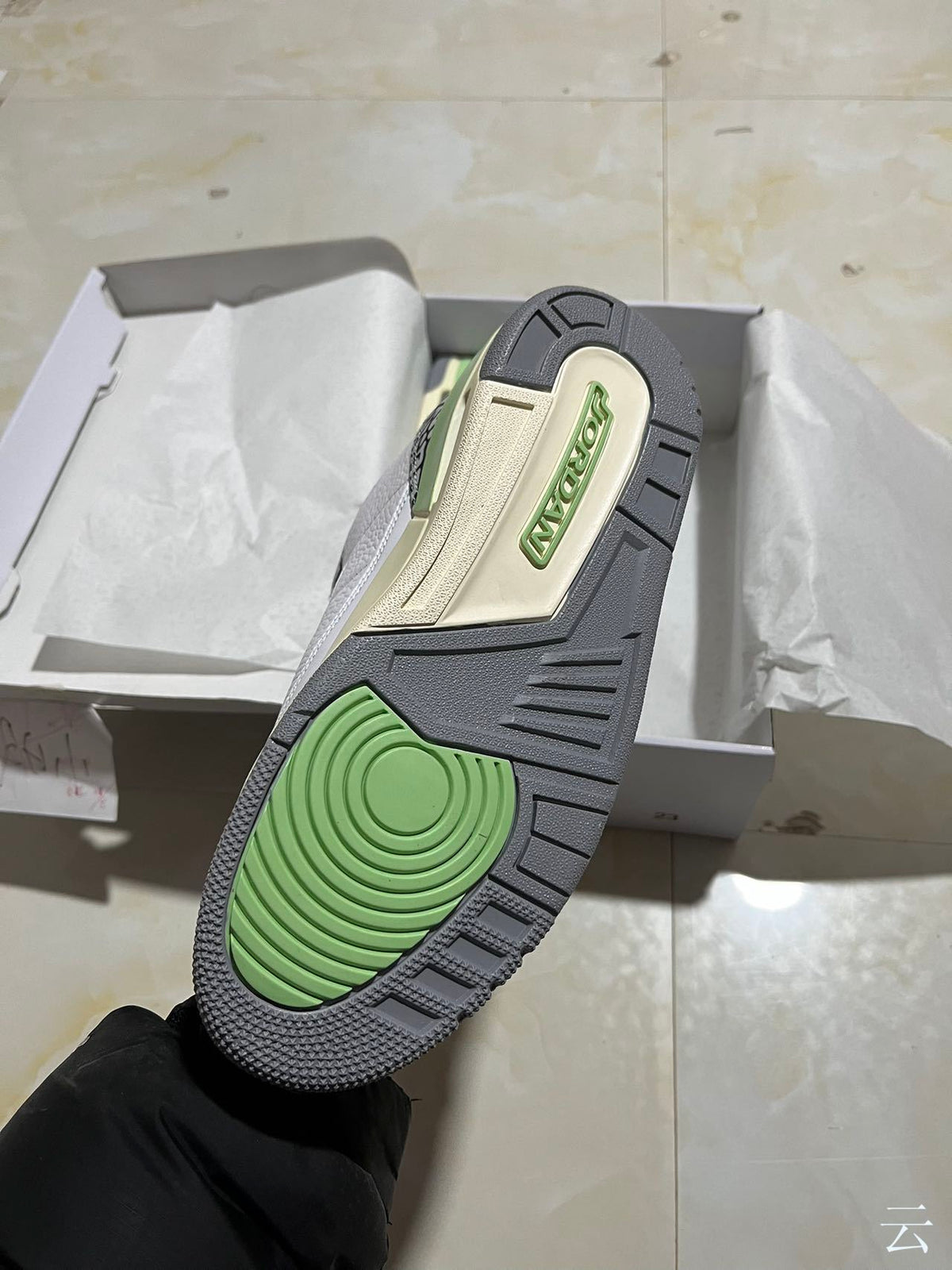 High Top Sneakers, White Green Colorway, Lace Up Design, Casual Gift for Sneaker Fans