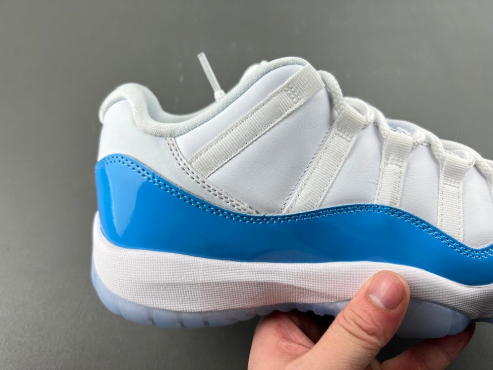Low Top Sneakers, White University Blue Colorway, Lace Up Design, Casual Gift for Sneaker Fans