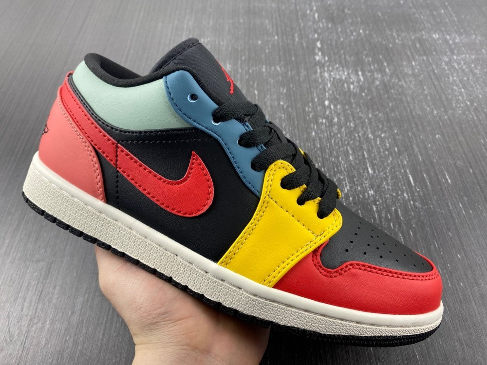 Low Top Sneakers, Multicolor Colorway, Lace Up Design, Casual Gift for Sneaker Fans