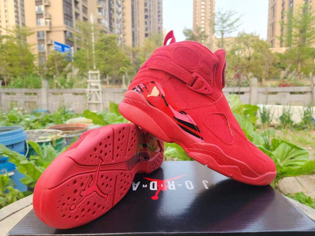 High Top Sneakers, Red Colorway, Valentine Design, Lace Up Design, Casual Gift for Sneaker Fans
