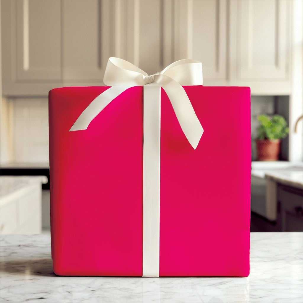 Classic Bright Red Gift Wrapping Paper, Solid Red Wrapping Paper, Christmas Wrapping Paper, Birthday Gift Wrap Roll, Holiday 