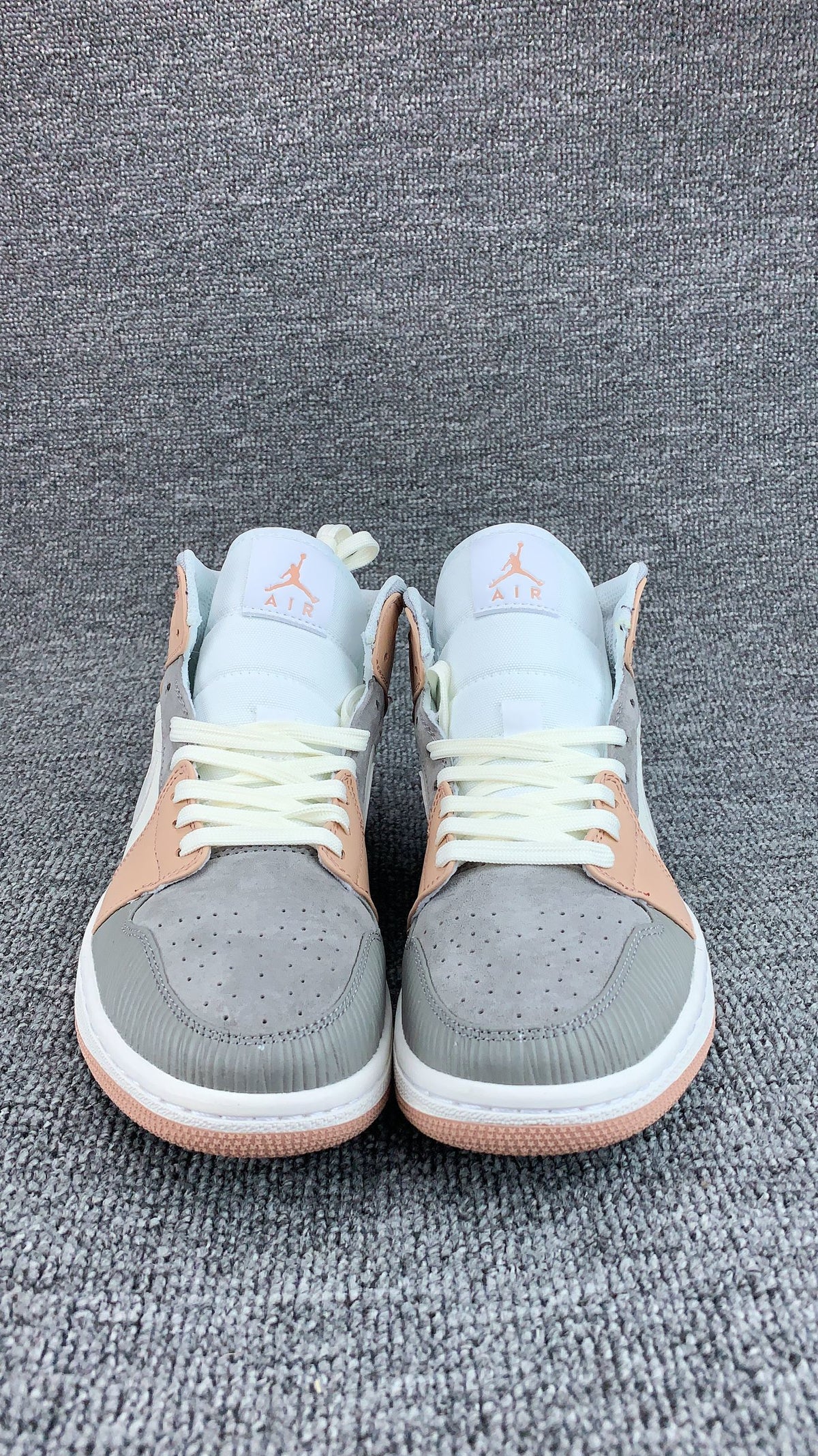 Low Top Sneakers, Off White Brown Colorway, Lace Up Design, Casual Gift for Sneaker Fans