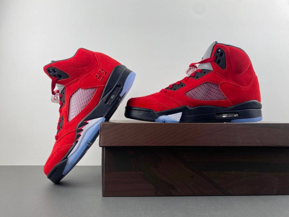 Mid Top Sneakers, Red Colorway, Lace Up Design, Casual Gift for Sneaker Fans