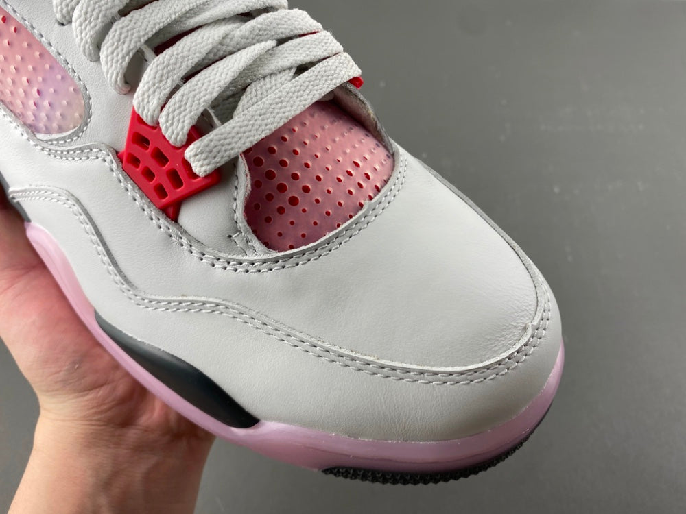 Retro Low Top Sneakers, White Black Pink Colorway, Lace Up Design, Casual Gift for Sneaker Fans