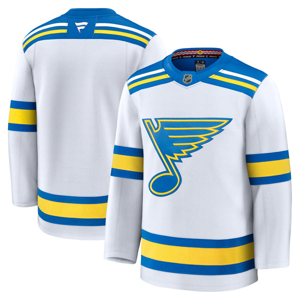 St. Louis Blues Fanatics White Away Premium Jersey