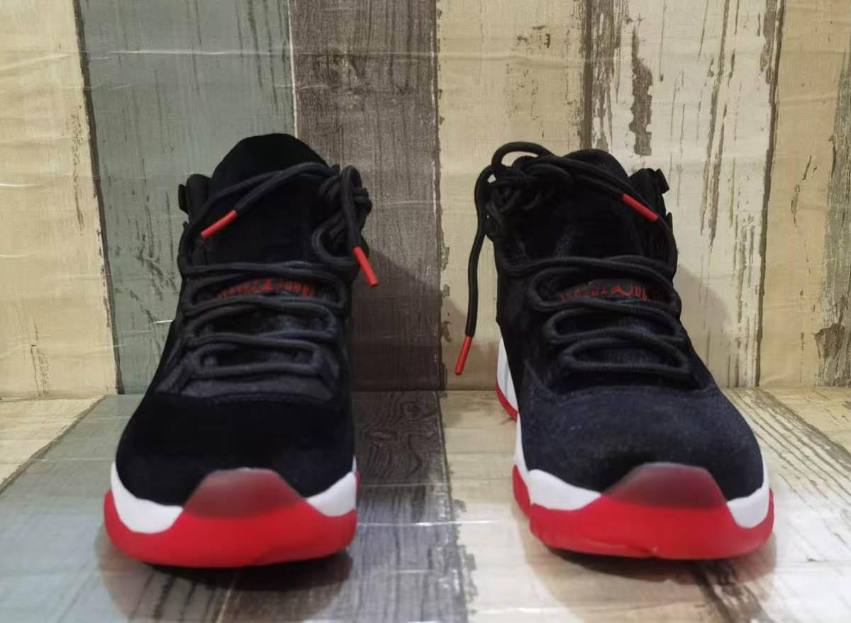 High Top Sneakers, Black Red Colorway, Lace Up Design, Casual Gift for Sneaker Fans