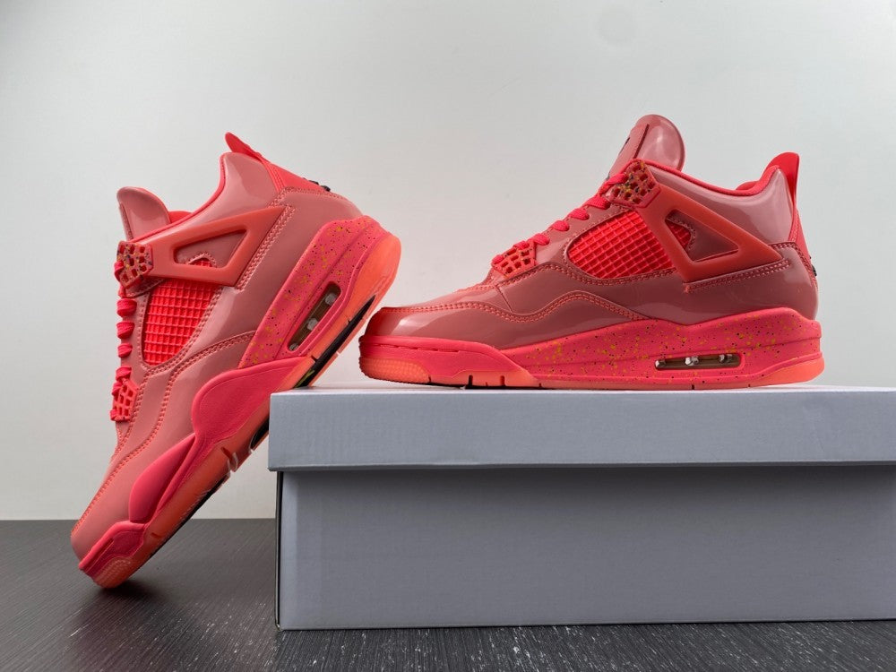 Sneakers, Pink Colorway, Patent Leather Footwear, Lace Up Design, Casual Gift for Sneaker Fans