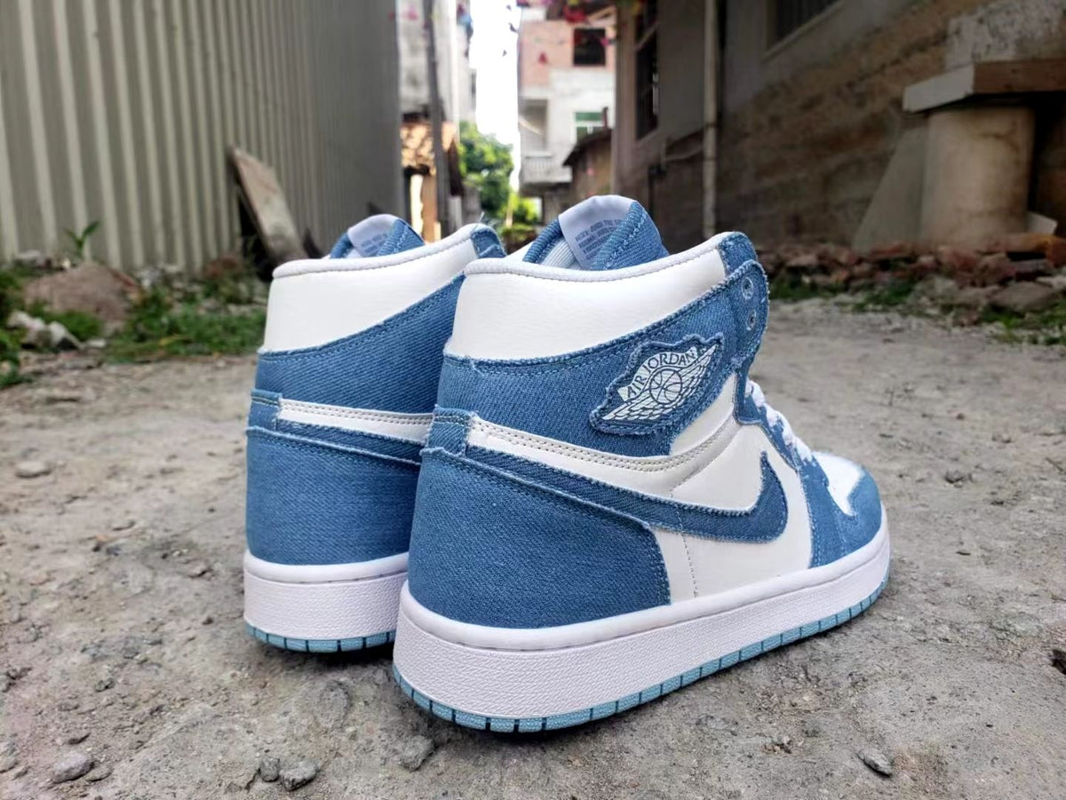 Low Top Sneakers, Blue White Colorway, Lace Up Design, Casual Gift for Sneaker Fans