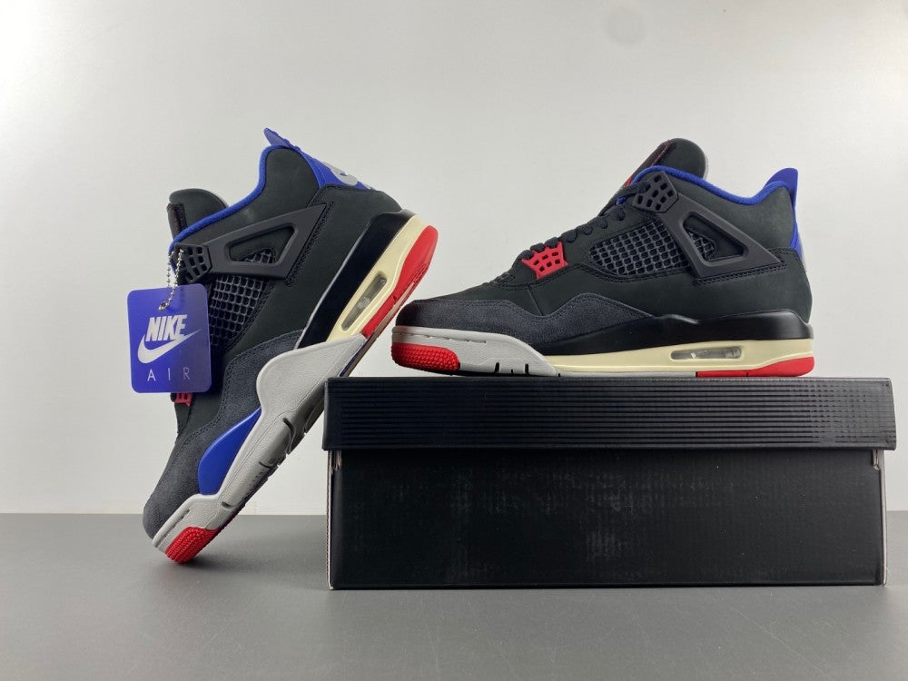Low Top Sneakers, Blue Black Red Colorway, Lace Up Design, Casual Gift for Sneaker Fans