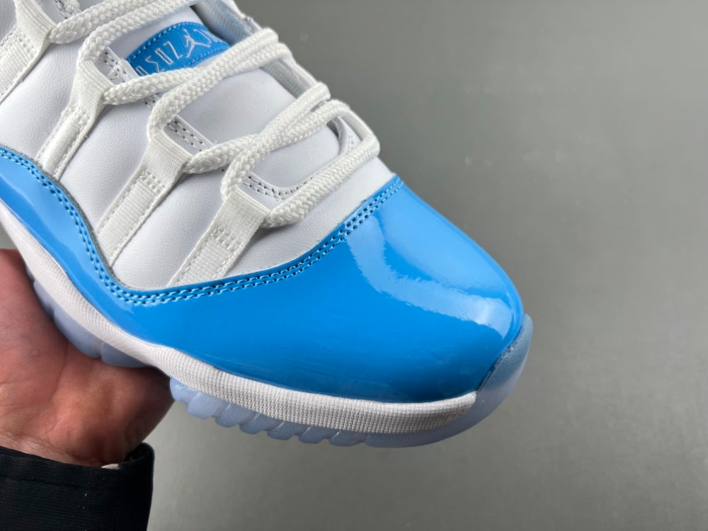 Low Top Sneakers, White University Blue Colorway, Lace Up Design, Casual Gift for Sneaker Fans