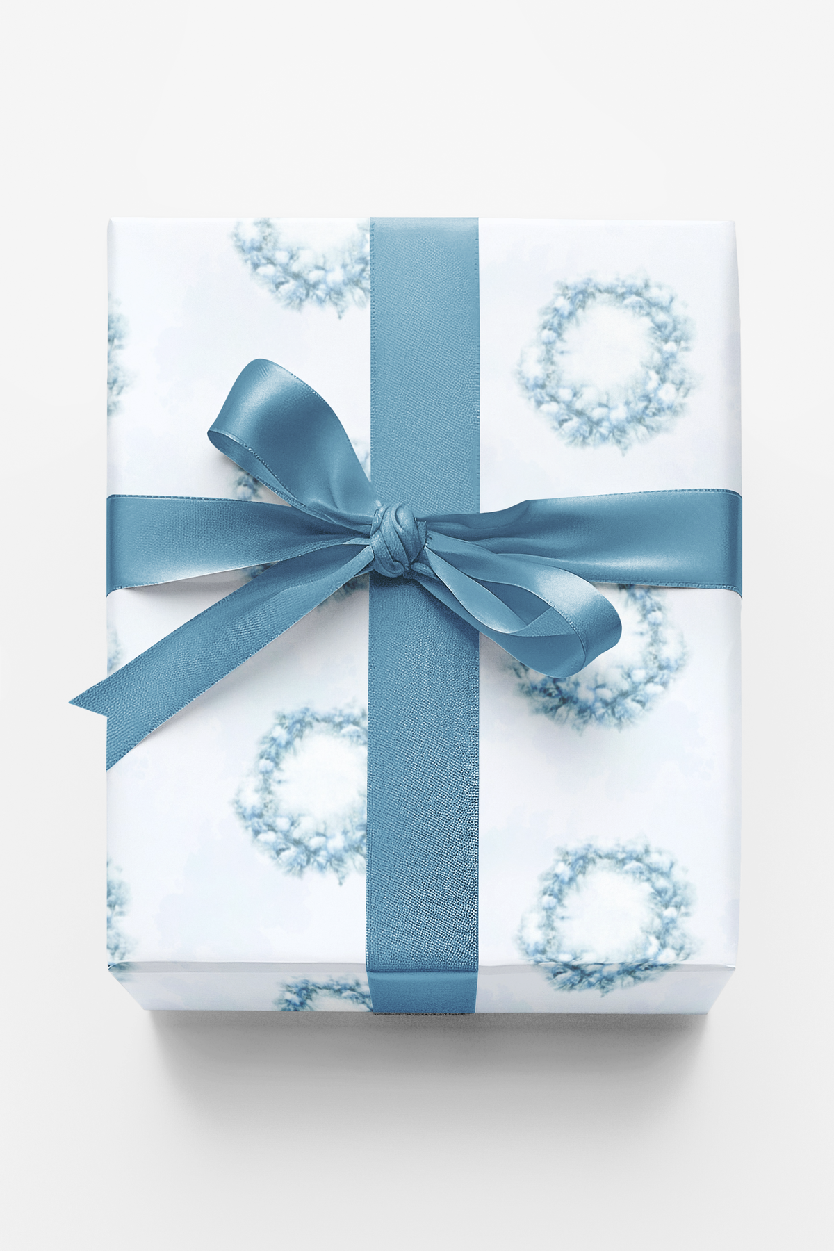 Elegant Winter Gift Wrap Roll, Snowflake Wreath Wrapping Paper, Snowflake Serenade Wrapping Paper, Christmas Gift Wrap, Holid