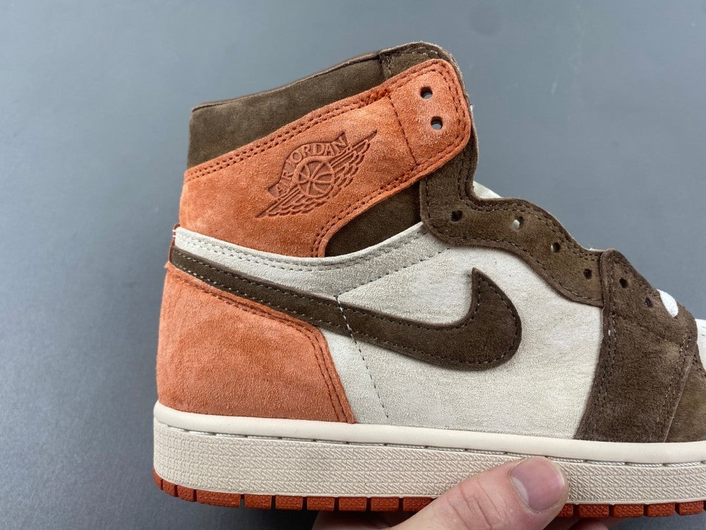 High Top Sneakers, Off White Orange Brown Colorway, Lace Up Design, Casual Gift for Sneaker Fans