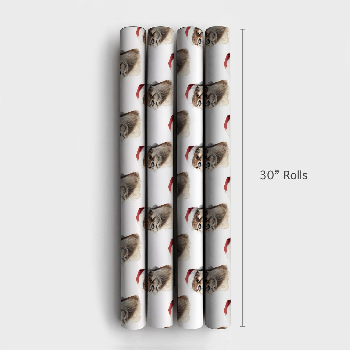 Adorable Otter Holiday Wrapping Paper, Santa Hat Otter Christmas Wrapping Paper, Humorous Animal Winter Wrapping Paper, Festi