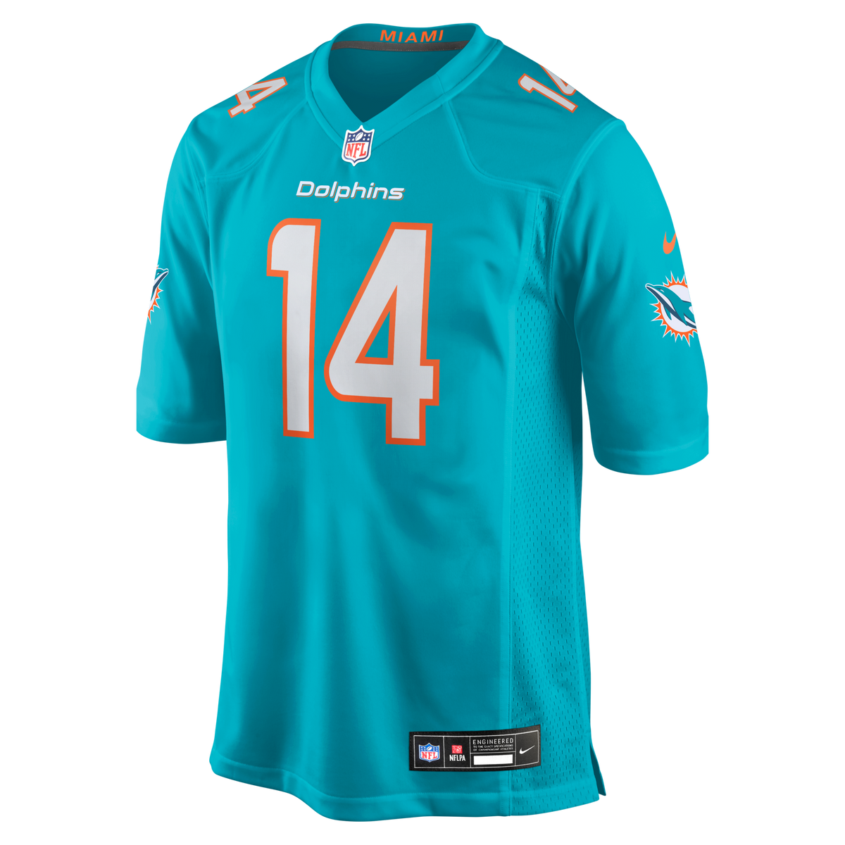 Miami Dolphins Quinn Ewers Aqua Team Game Jersey